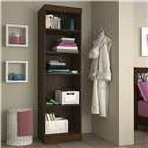 Bestar Pur 25W Closet Organizer in Chocolate - Engineered Wood