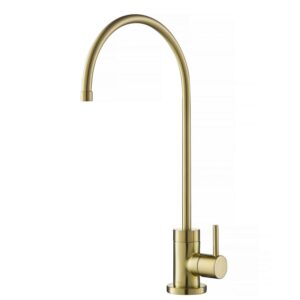Purita 100% Lead-Free Kitchen Water Filter Faucet in Spot Free Antique Champagne Bronze