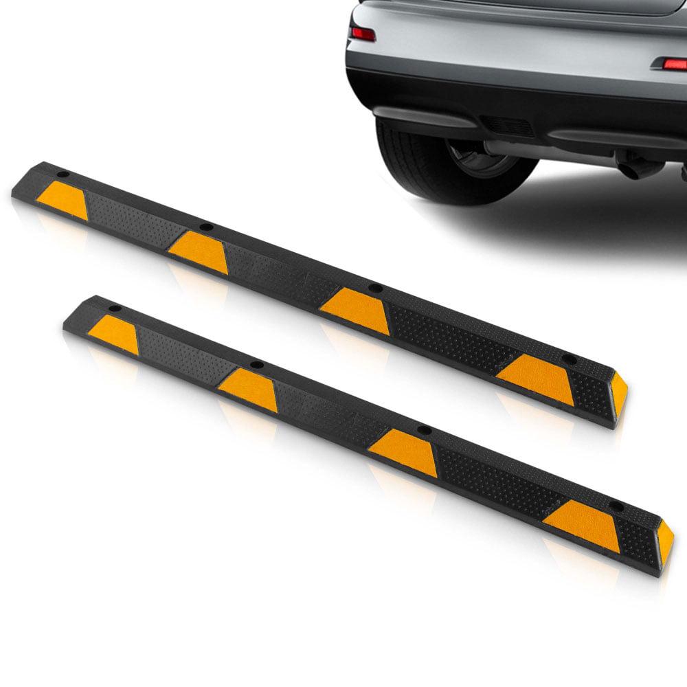 Pyle PCRSTP14 72" Car/Truck Vehicle Driveway Parking Wheel Stop Block (2 Pack) - Image 4