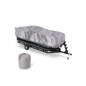 Pyle PCVHP440 17 to 20 Foot Armor Shield Protective Pontoon Boat Cover