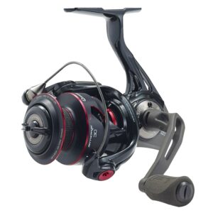 Quantum Smoke Spinning Fishing Reel, Size 30 Reel, 6.0:1 Gear Ratio, Black