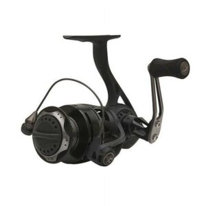 Quantum Smoke Spinning Fishing Reel, Size 25 Reel, 6.0:1 Gear Ratio, Black
