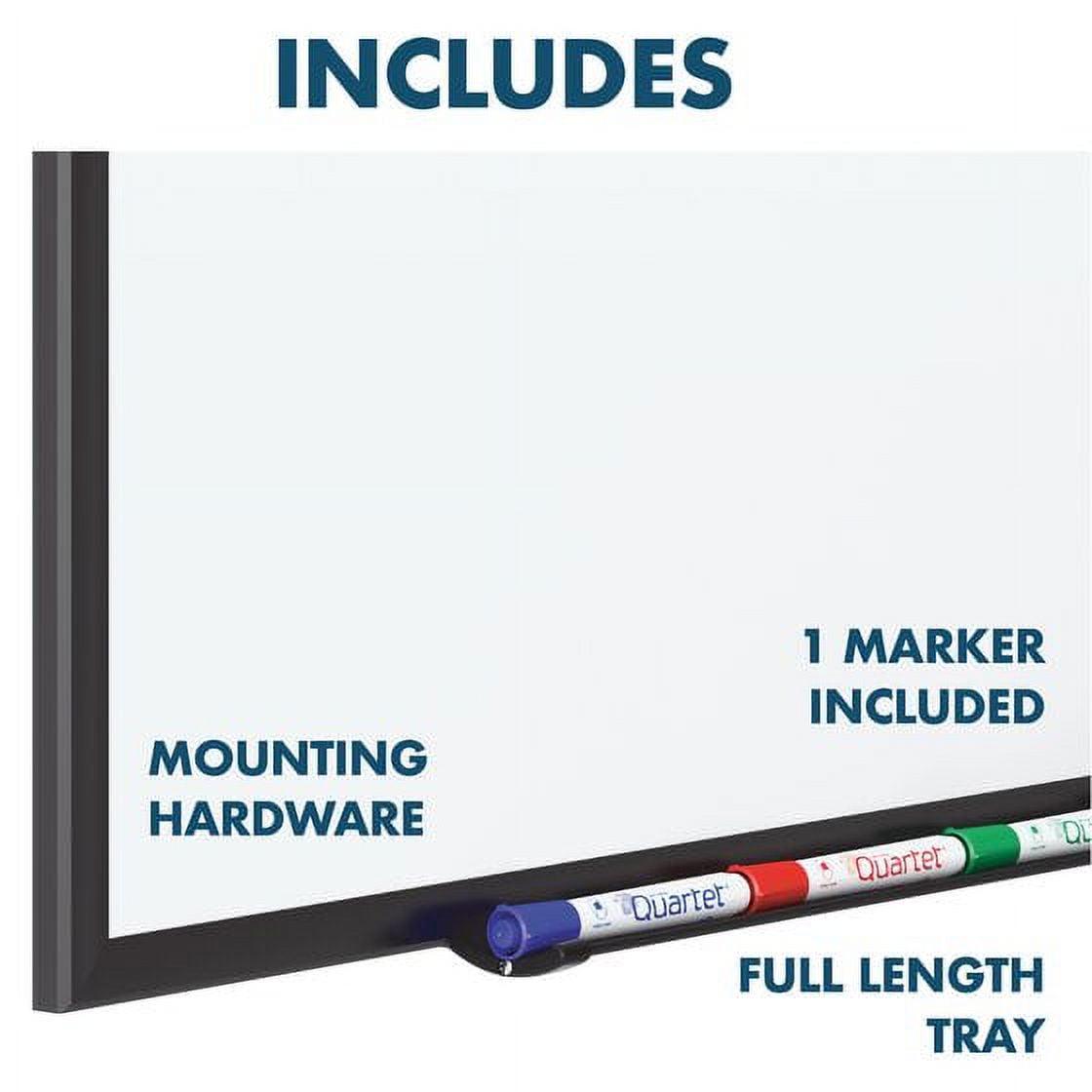 Quartet Classic DuraMax Porcelain Magnetic Whiteboard 48 x 36 4 x 3 Black - Image 6