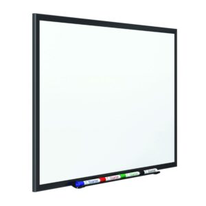 Quartet Classic DuraMax Porcelain Magnetic Whiteboard 48 x 36 4 x 3 Black