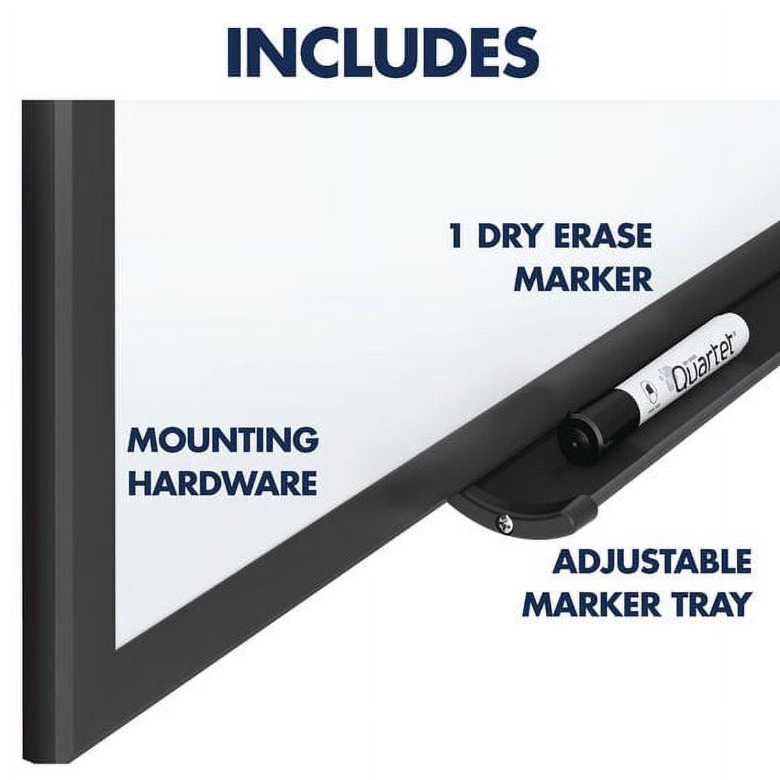 Quartet Classic Nano-Clean Magnetic Dry-Erase Board 72 x 48 6 x 4 Black Aluminum - Image 6