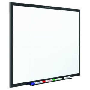 Quartet Black Frame Standard Whiteboard - 60" Width X 36" Height - White Melamine Surface - Black Aluminum Frame - Film - Wall Mount - 1 Each (s535b)