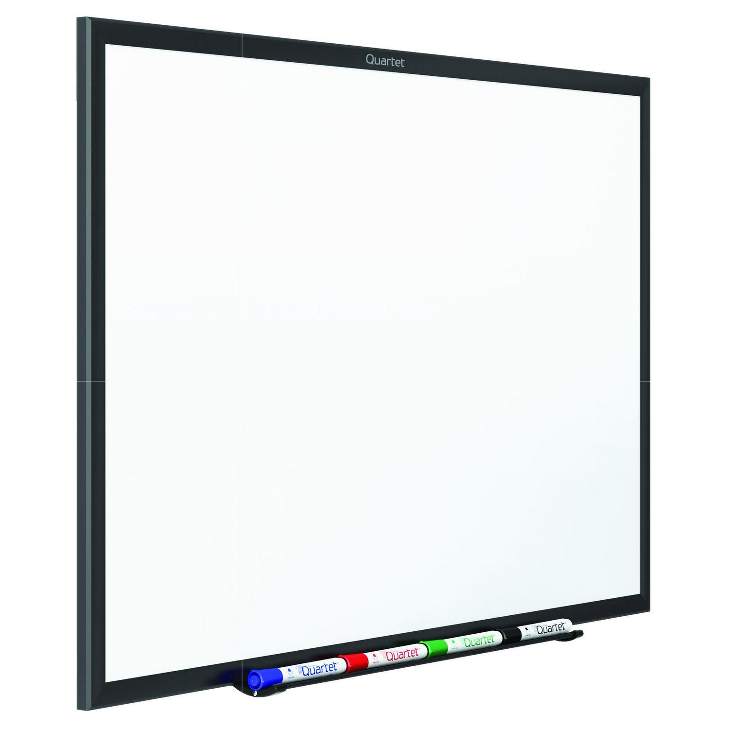 Quartet® Standard Whiteboard, 8' x 4', Black Aluminum Frame (s538b)