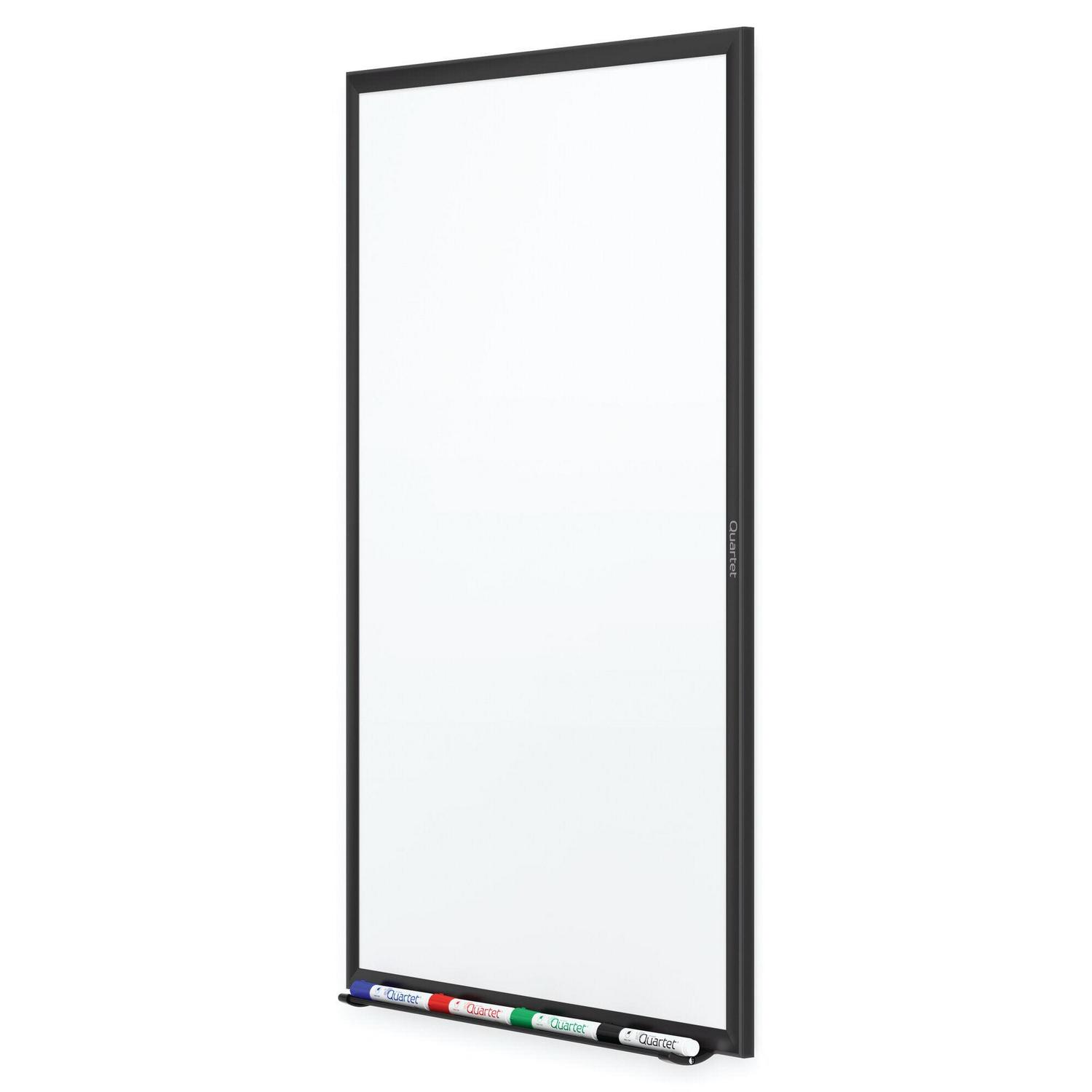 Quartet Black Frame Standard Whiteboard - 60" Width X 36" Height - White Melamine Surface - Black Aluminum Frame - Film - Wall Mount - 1 Each (s535b) - Image 4