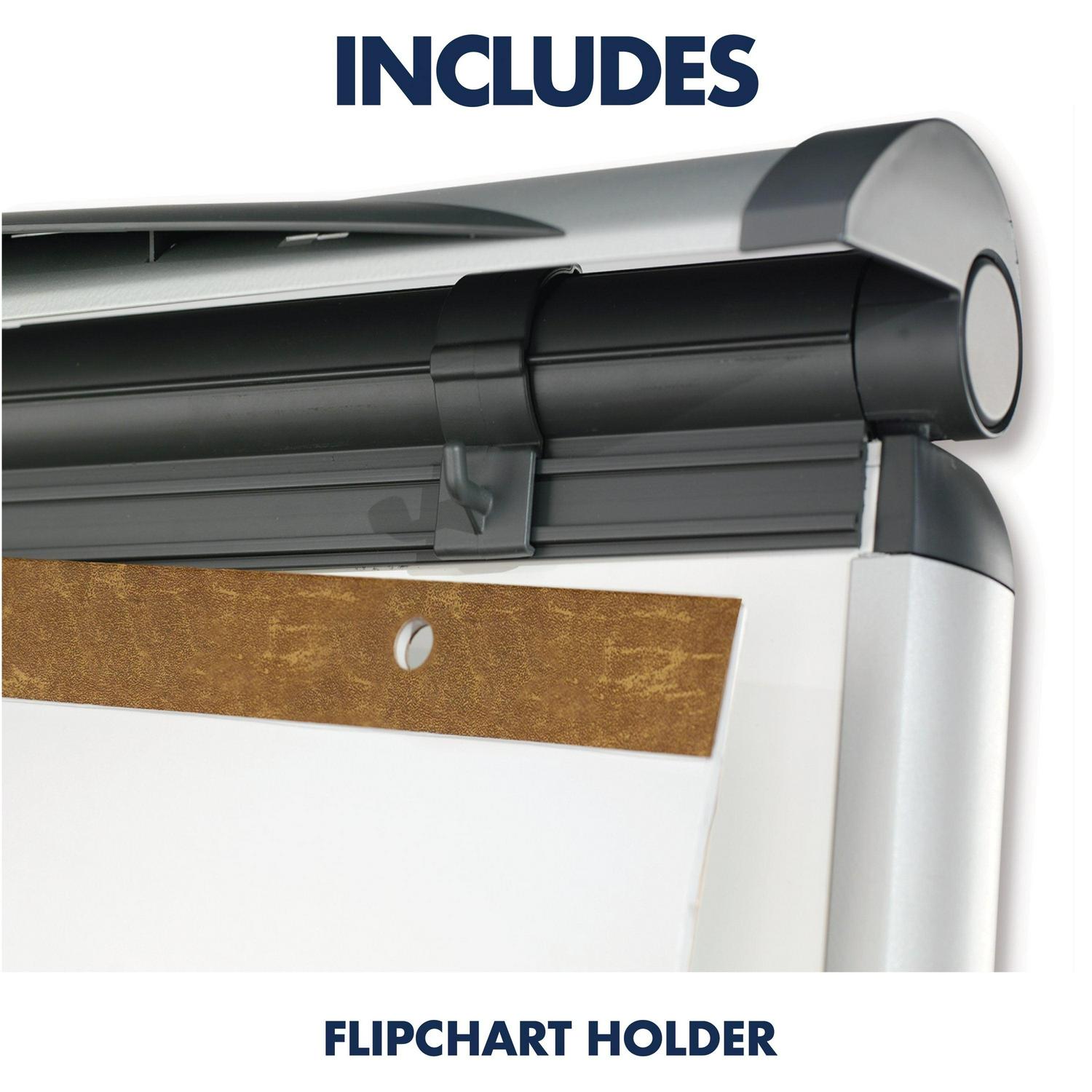 Quartet Euro Nano-Clean Magnetic Presentation Easel, 36" x 24", Silver Frame - Image 8