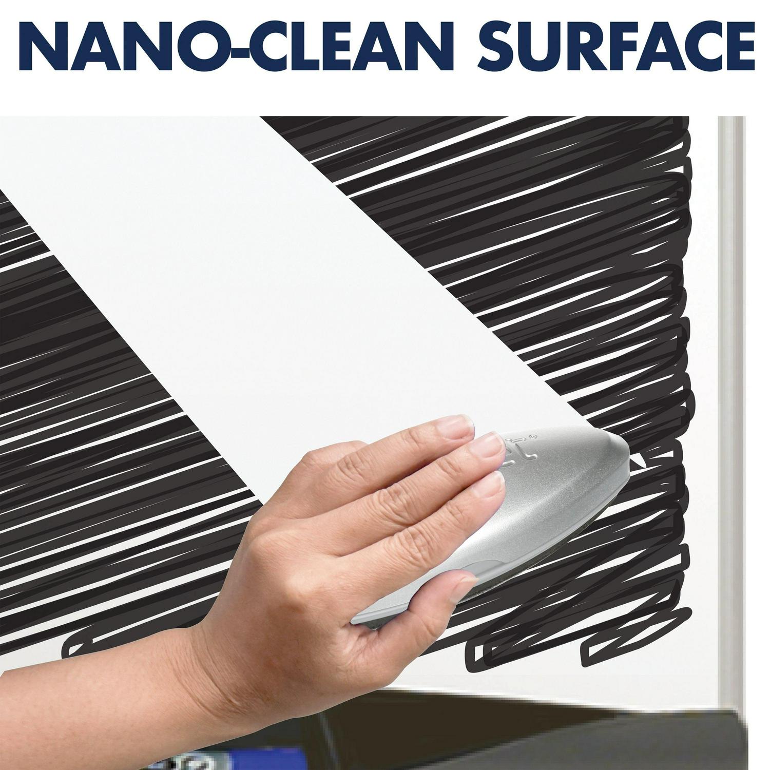 Quartet Euro Nano-Clean Magnetic Presentation Easel, 36" x 24", Silver Frame - Image 2