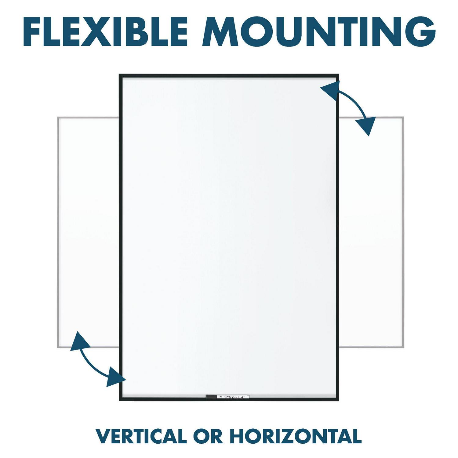 Quartet NA4836FB Fusion Nano-Clean 48 x 36 Magnetic Whiteboard - White Surface/Black Aluminum Frame - Image 5