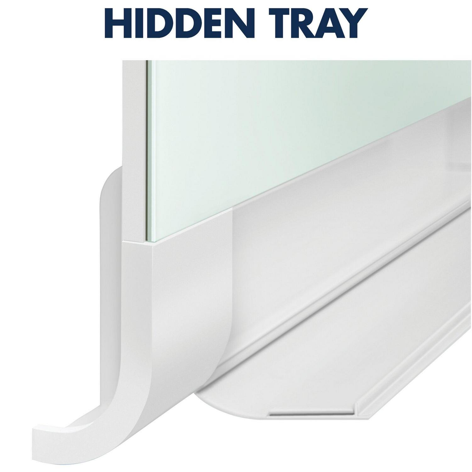 Quartet® Horizon™ Glass Magnetic Unframed Dry-Erase Whiteboard, 28" x 50", White - Image 2