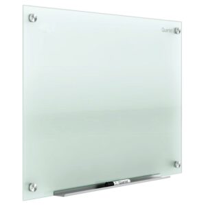 Quartet Infinity Magnetic Glass Marker Dry Erase Board, 48" x 36", White Frosted Surface, Frameless