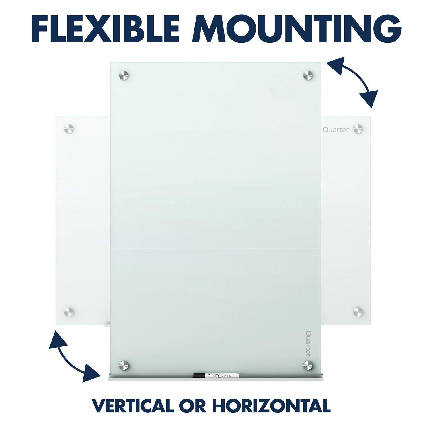 Quartet Infinity® Unframed Glass Non-Magnetic Dry-Erase Whiteboard, 48" x 36", White - Image 5