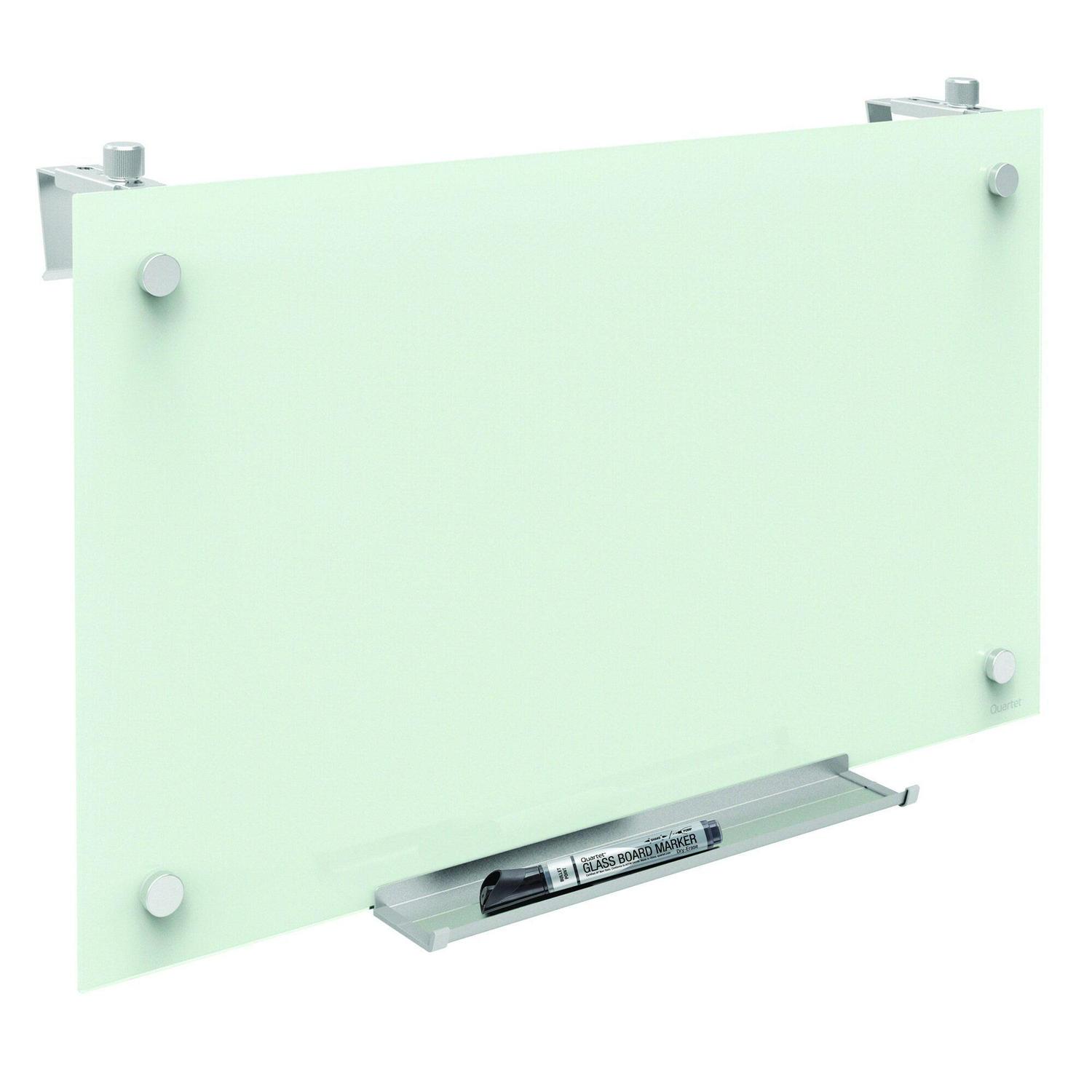 Quartet Infinity Magnetic Glass Dry Erase Cubicle Board 18 x 30 White PDEC1830