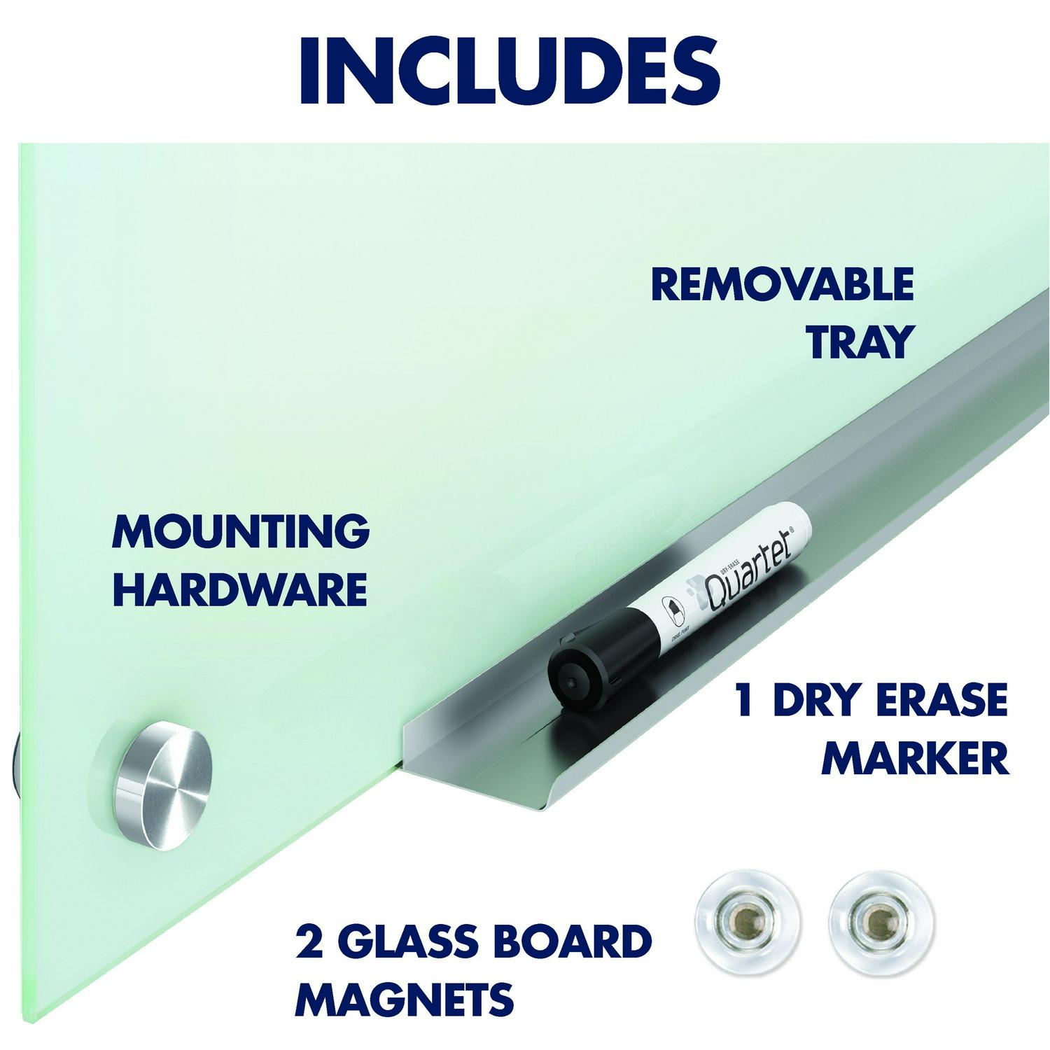 Quartet Infinity® Magnetic Glass Unframed Dry-Erase Whiteboard, 72" x 48", White - Image 9