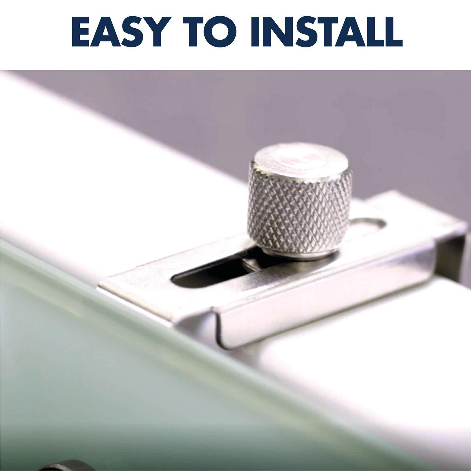 Quartet Infinity Magnetic Glass Dry Erase Cubicle Board 18 x 30 White PDEC1830 - Image 6