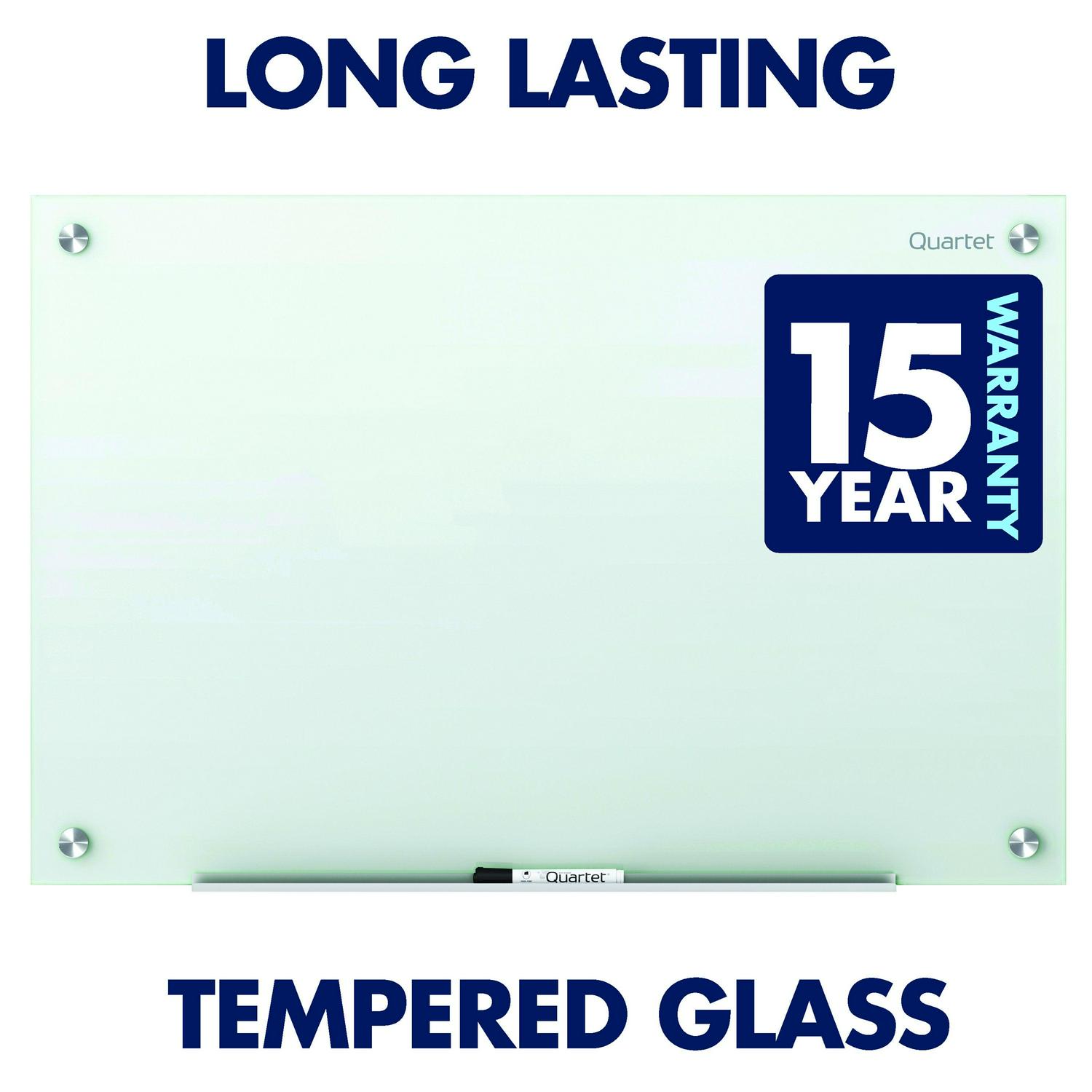 Quartet Infinity® Magnetic Glass Unframed Dry-Erase Whiteboard, 72" x 48", White - Image 3