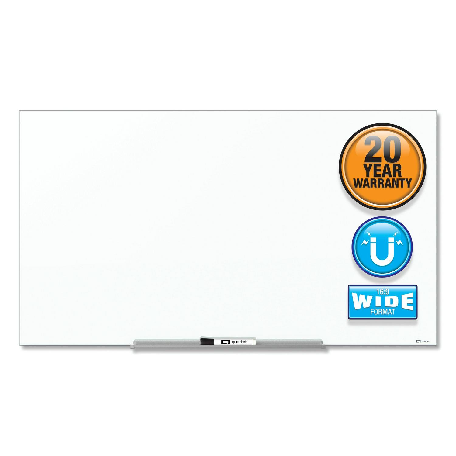 Quartet InvisaMount Magnetic Glass Dry-Erase Board 74 x 42 White Surface - Image 11