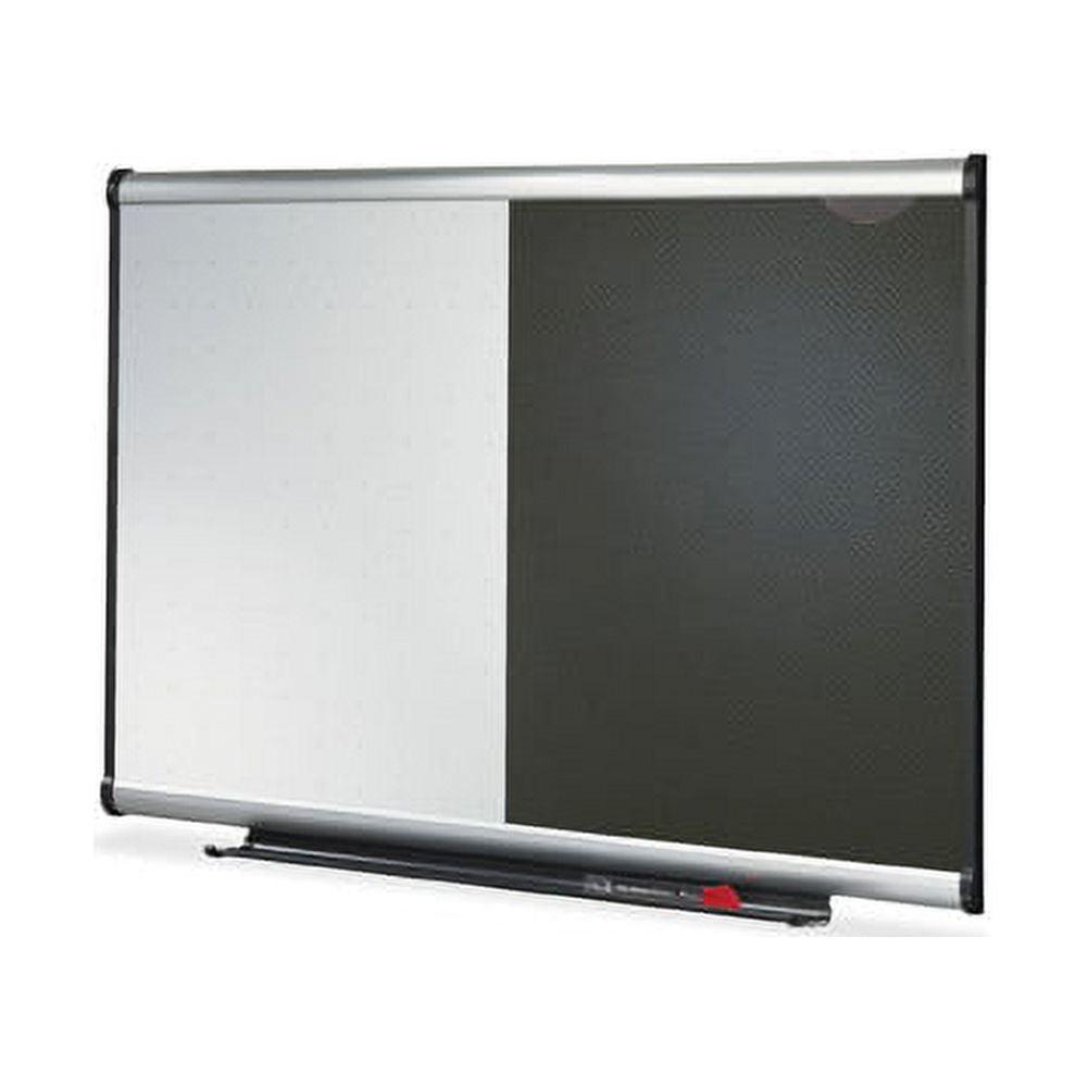 Quartet Prestige Combination Board 36" (3 ft) Width x 24" (2 ft) Height - Black Foam Surface - Silver Aluminum Frame - Horizontal - 1 / Each - Image 3