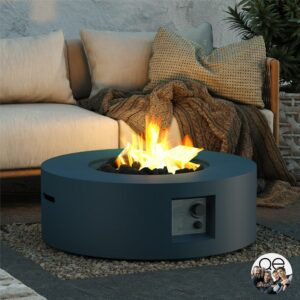 Queer Eye Finley 30" Fire Pit, Indigo Blue
