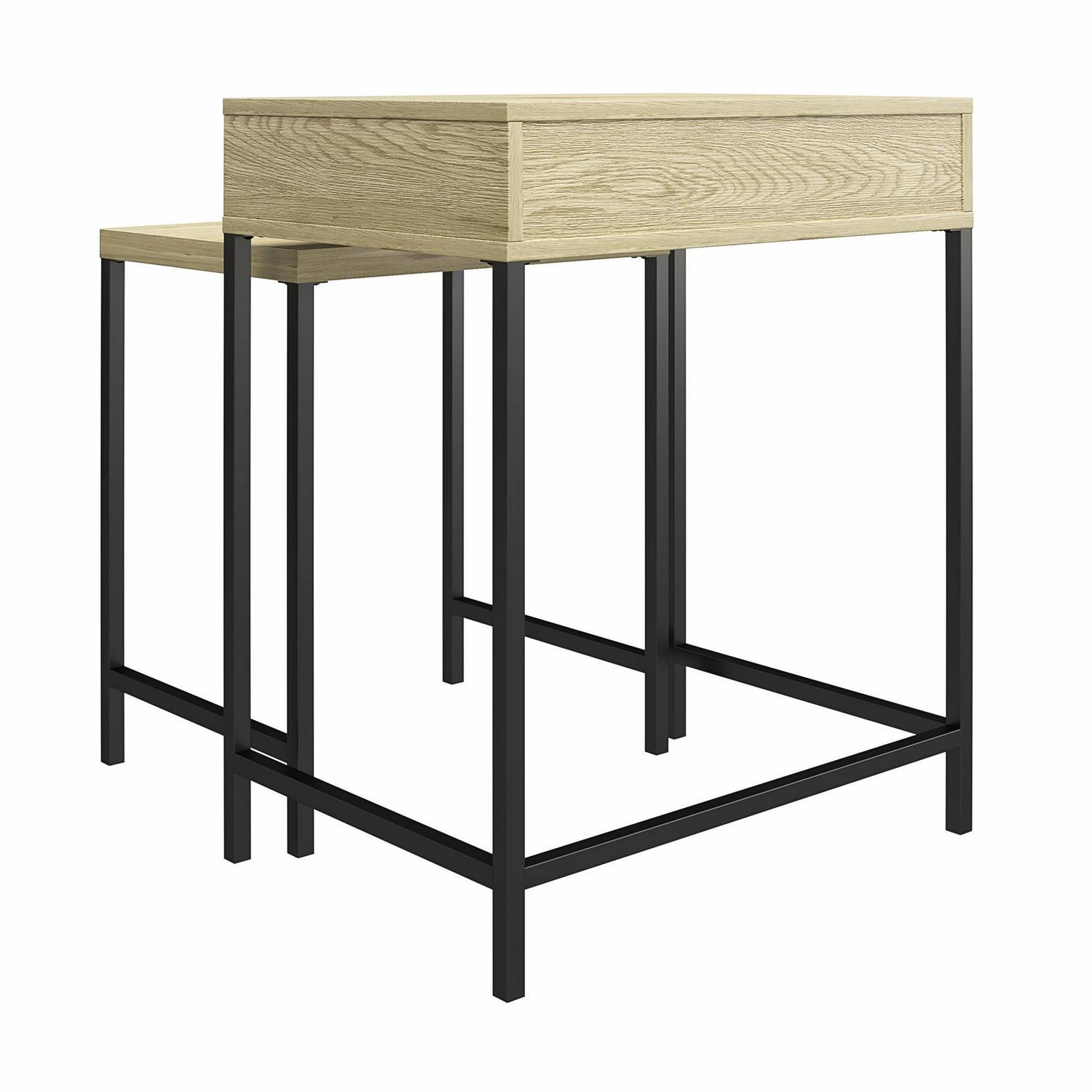 Ameriwood Home Brookville Nesting Side Tables, Natural - Image 11