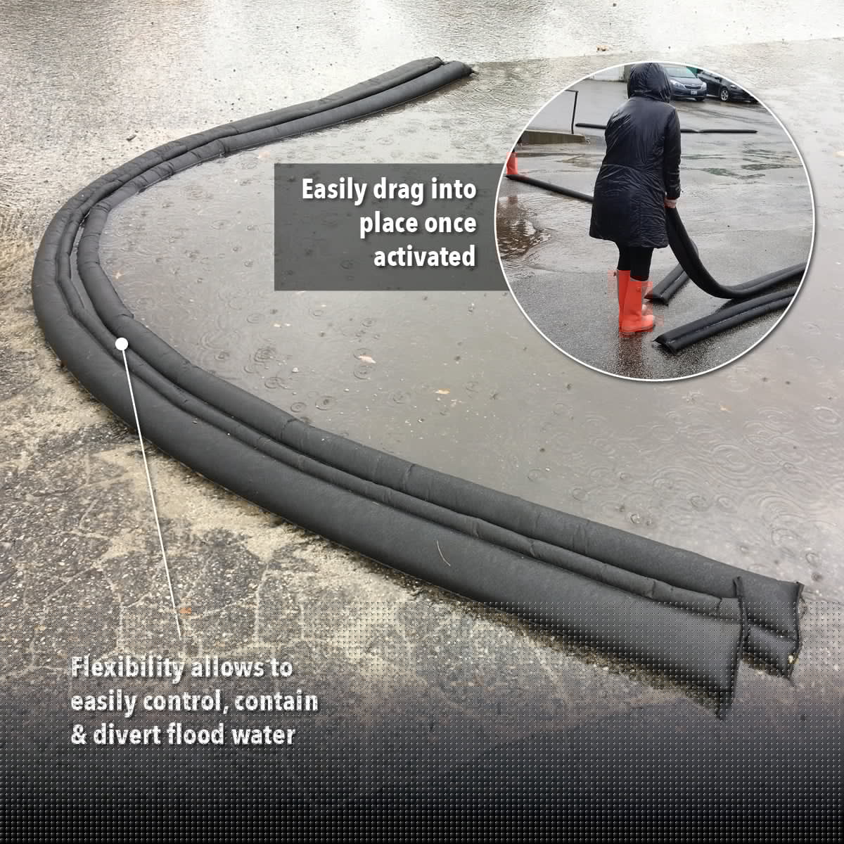 Quick Dam 5' Flood Barriers, 26pk - Image 5