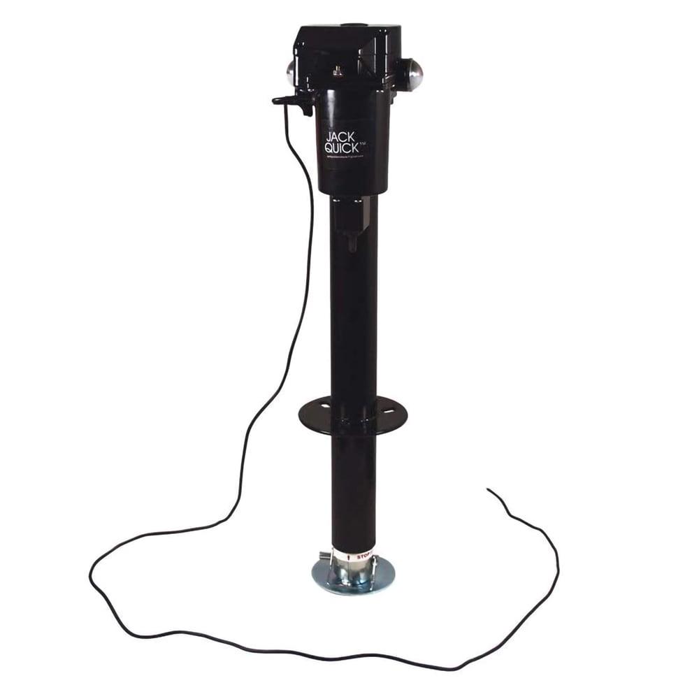 Quick Products JQ-3000 Power A-Frame Electric Tongue Jack with LED Work Light and Permanent Ground Wiring for Camper Trailer, RV, Ice House - 3,250 lbs. Lift Capacity - Image 3