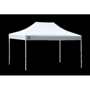 Quik Shade 10' X 15' Commercial 150 Square Feet Of Shade Straight Leg Base Outdoor Pop-Up Canopy, White