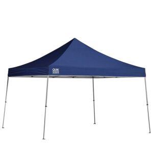 Quik Shade 12' X 12' Weekender Elite 144 Square Feet Of Shade Straight Leg Base Outdoor Pop-Up Canopy, Twilight Blue