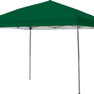 Quik Shade 10' X 10' Expedition 100 Square Feet Of Shade Straight Leg Base Outdoor Pop-Up Canopy, Green