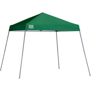 Quik Shade 10' X 10' Expedition 64 Square Feet Of Shade Slant Leg Base Outdoor Pop-Up Canopy, Green
