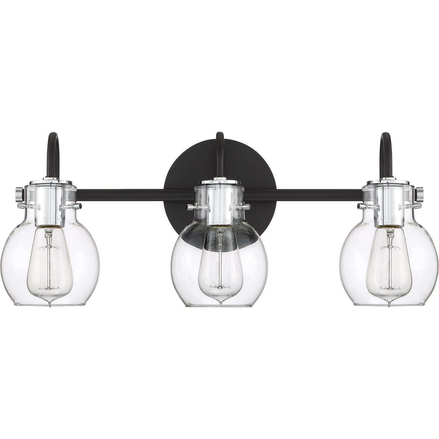 Quoizel Andrews 3-Light Bathroom Vanity Light in Earth Black - Image 4