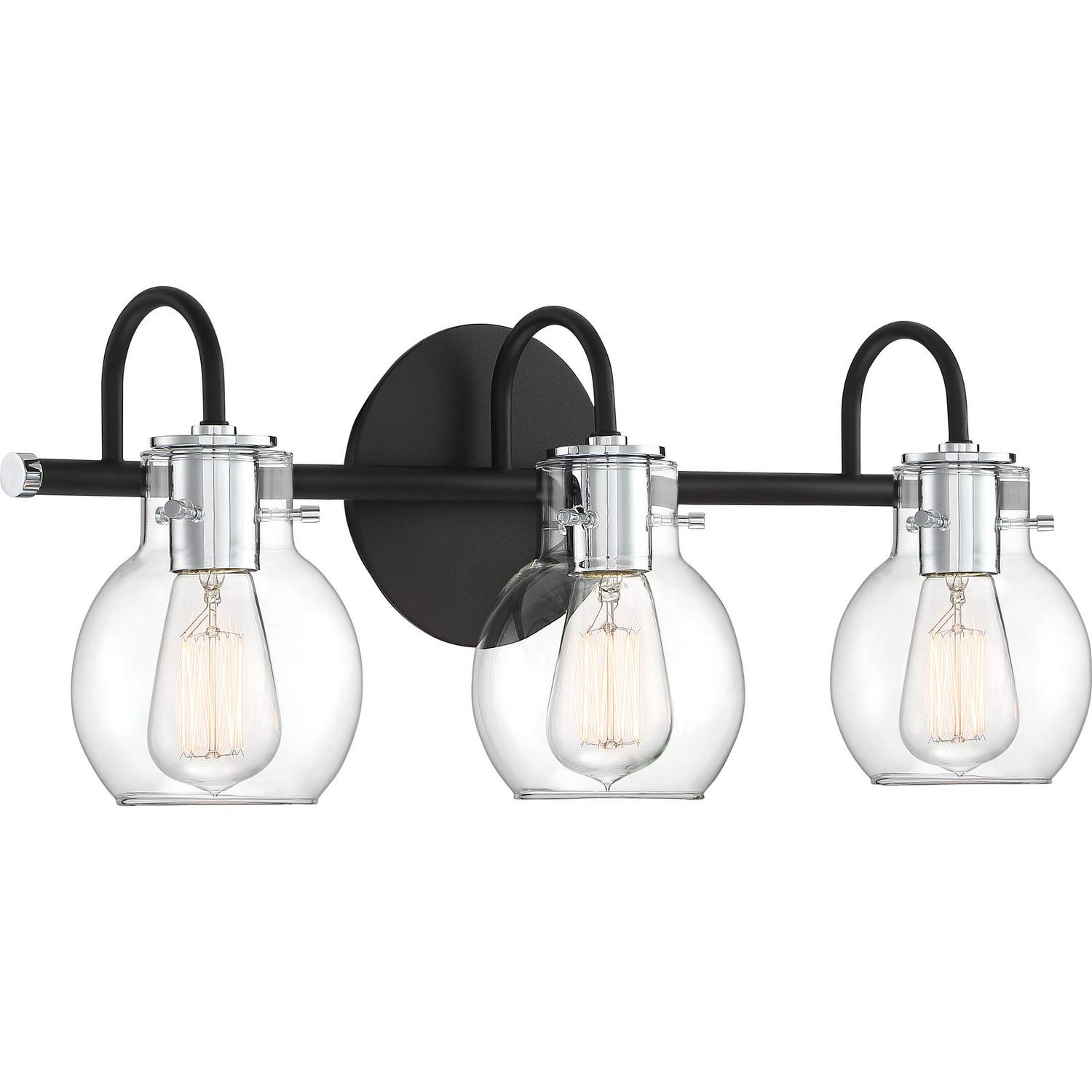 Quoizel Andrews 3-Light Bathroom Vanity Light in Earth Black - Image 3