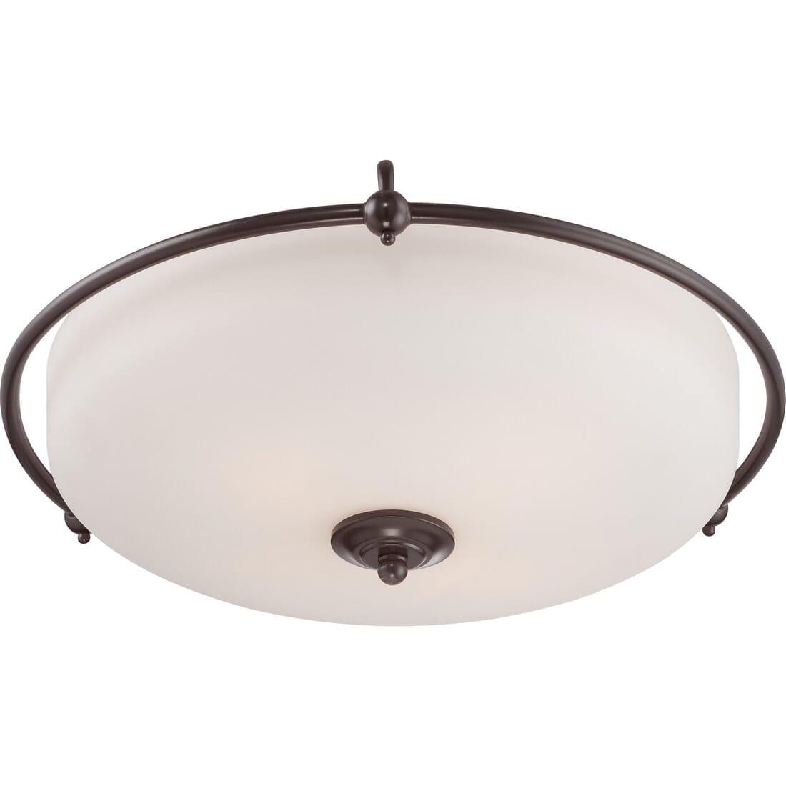Quoizel GF1621PN Griffin 4-Light Flush Mount in Palladian Bronze