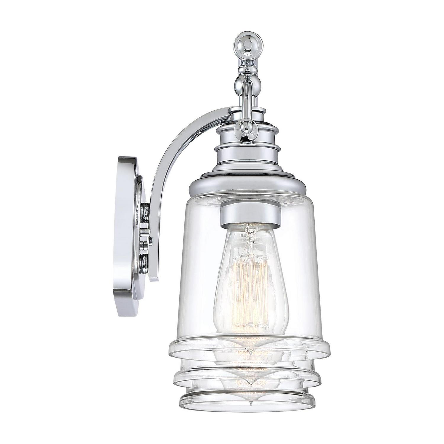 Quoizel Grant 3-Light 10" Bathroom Vanity Light in Polished Chrome - Image 4