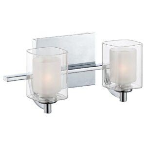 Quoizel KLT8602CLED Kolt 2-Light Bath in Polished Chrome