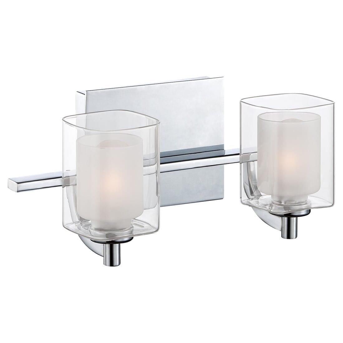 Quoizel KLT8602CLED Kolt 2-Light Bath in Polished Chrome