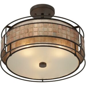 Quoizel Lighting - Three Light Semi-Flush Mount - Semi-Flush Mount - Mica - 3