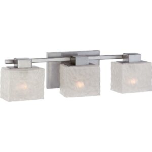 Quoizel MLD8603BN Melody 3-Light Bath Vanity in Brushed Nickel