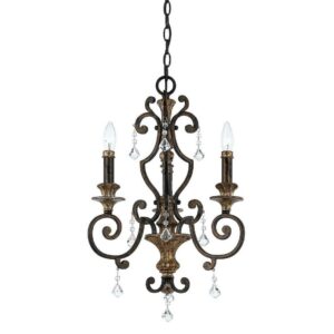 Quoizel MQ5003HL Marquette Mini Chandelier in Bronze