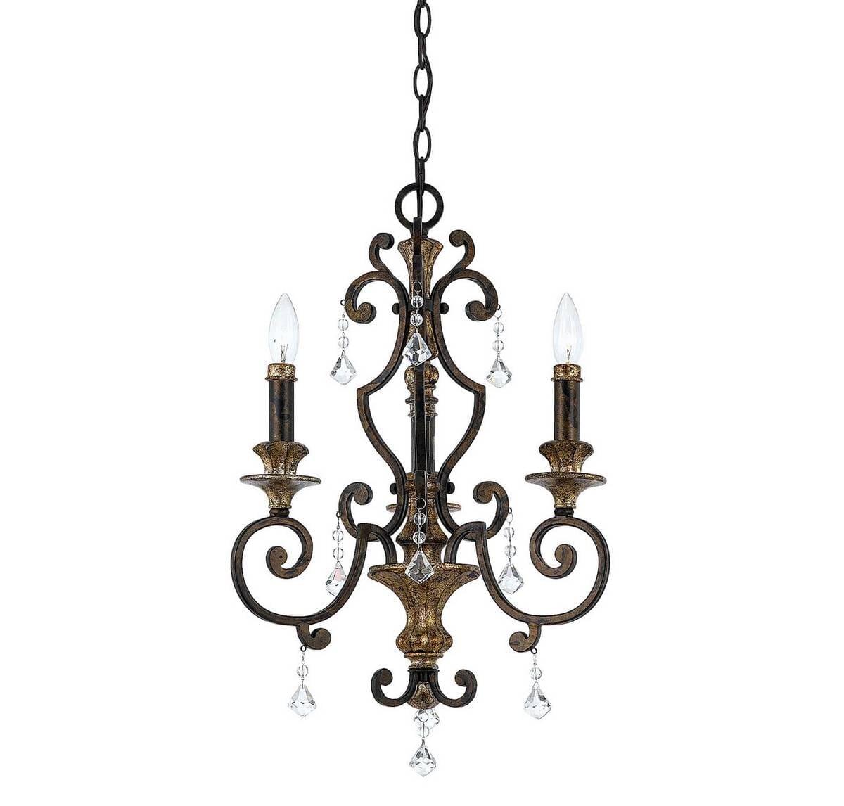Quoizel MQ5003HL Marquette Mini Chandelier in Bronze