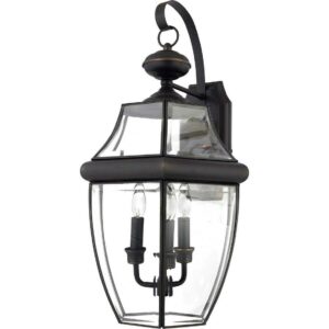 Quoizel Lighting - Three Light Outdoor Wall Lantern - Outdoor Lantern - Newbury