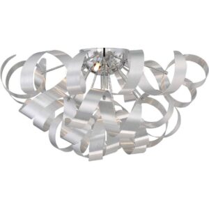 Quoizel RBN1622MN Ribbons 22" 5-Light Flush Mount in Millenia