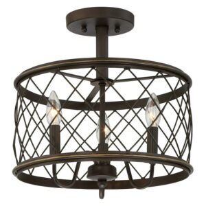 Quoizel RDY1714PN Dury Semi-Flush Mount in Palladian Bronze