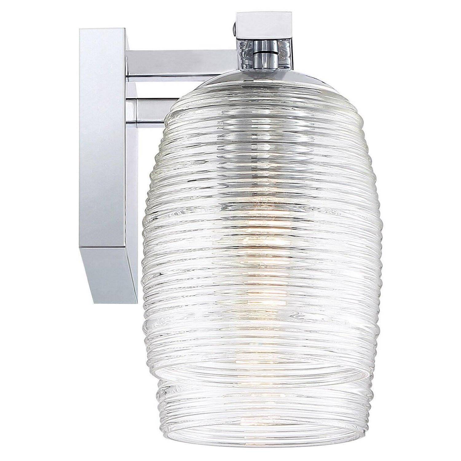 Quoizel Realm 2-Light 8" Bathroom Vanity Light in Polished Chrome - Image 3