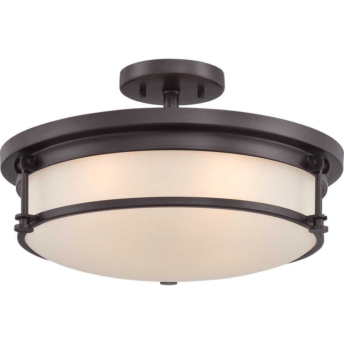 Quoizel SLR1716WT Sailor 4-Light Semi-Flush Mount in Western Bronze - Image 3