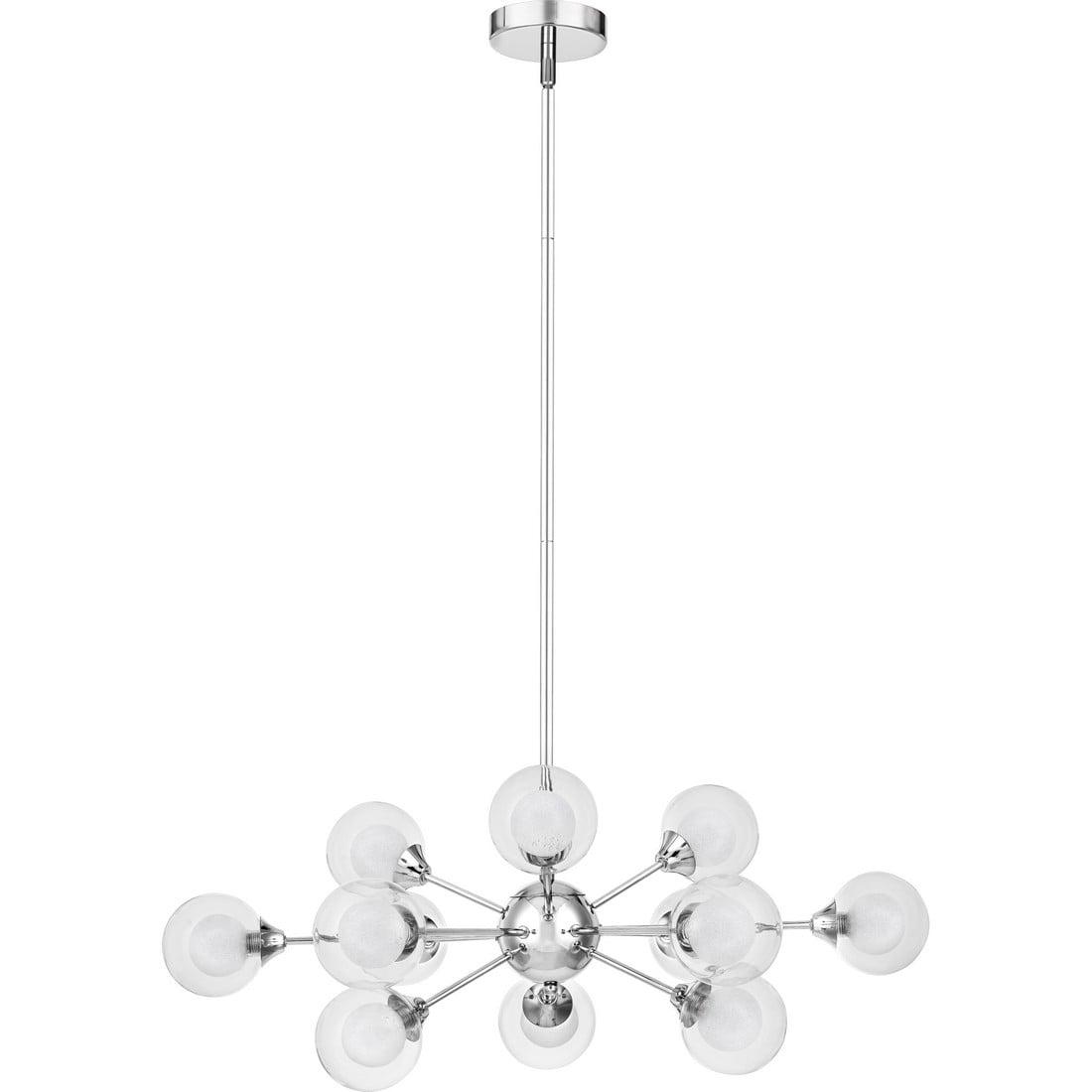 Quoizel Spellbound 12-Light 11" Contemporary Chandelier in Polished Chrome - Image 6