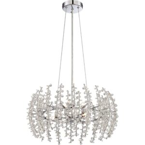 Quoizel VLA2820C Valla 6-Light Pendant in Polished chrome