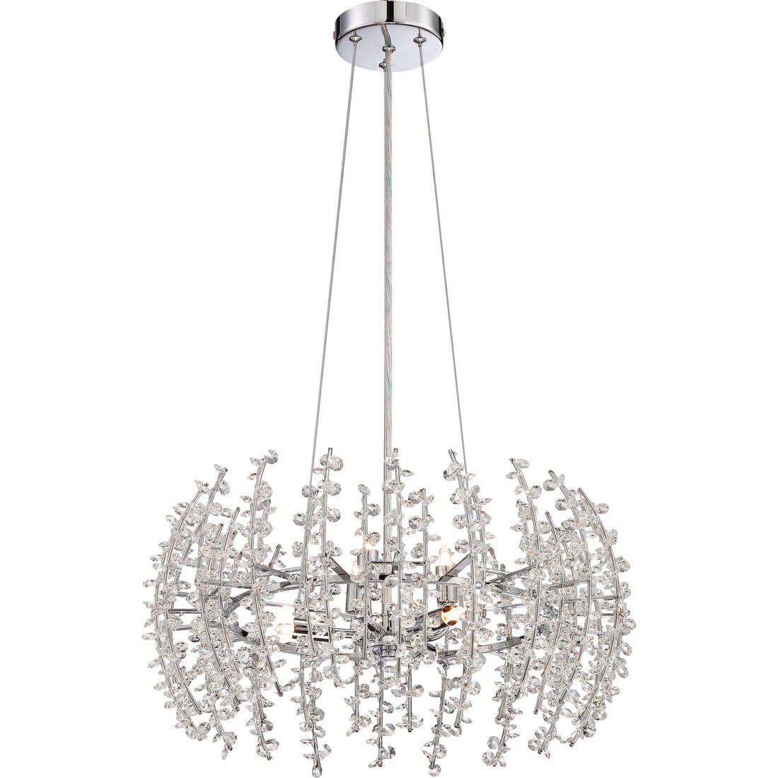 Quoizel VLA2820C Valla 6-Light Pendant in Polished chrome